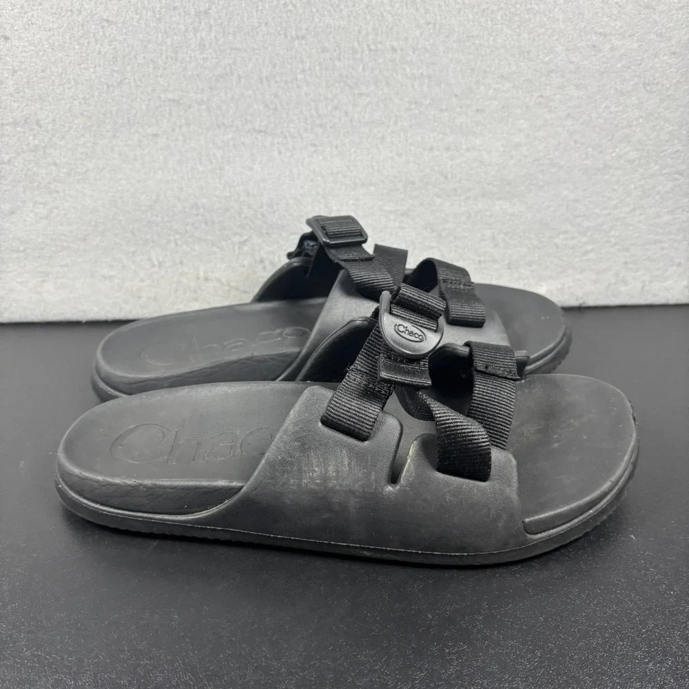 Chaco Kids Chillos Slide Sandals Black Size 6 Youth Boys Girls Slip On Shoes